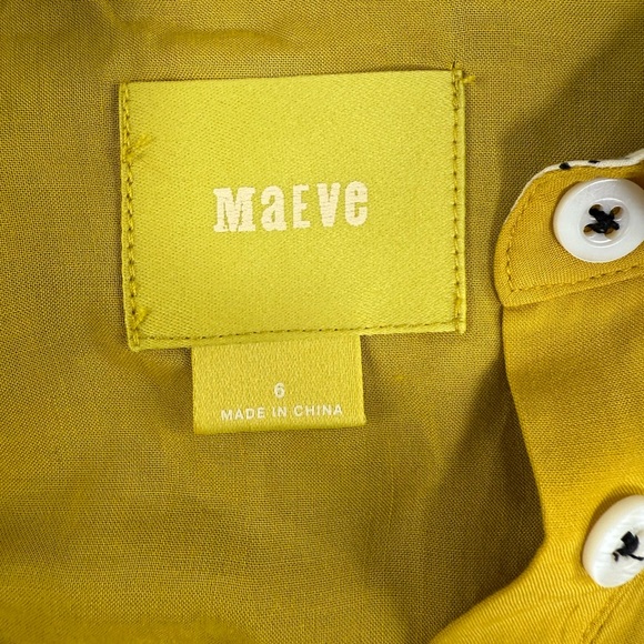 Anthropologie Maeve Anni Popover Button Down Blouse - Picture 10 of 10